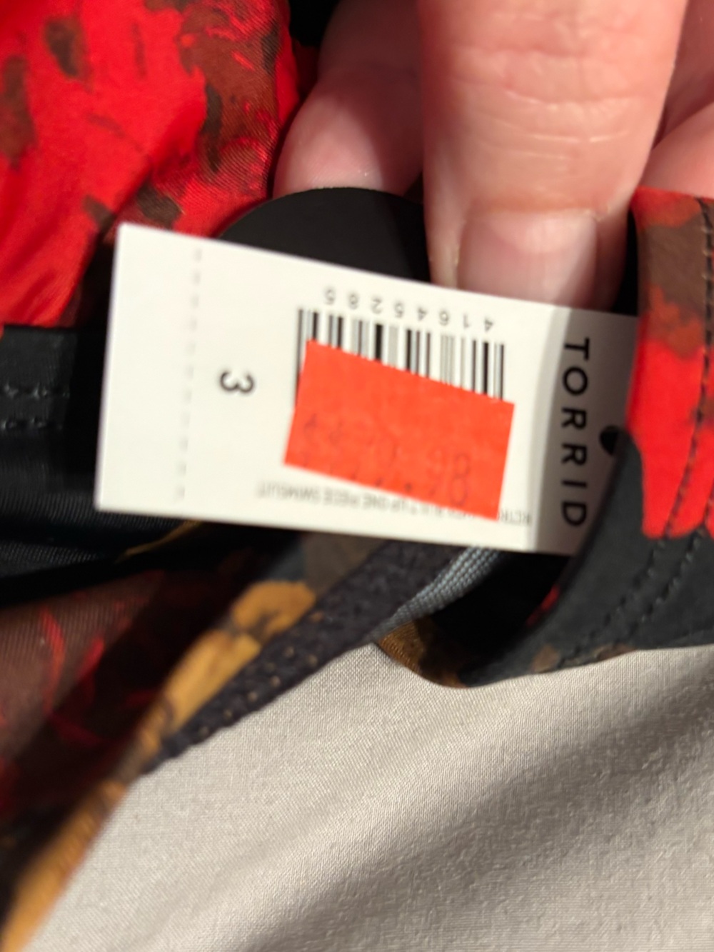 Torrid Black with Red Roses and Gold Leaves - Picture 4 of 5